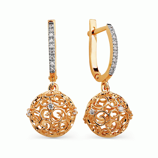 Karatov auksiniai auskarai "Burbulai"