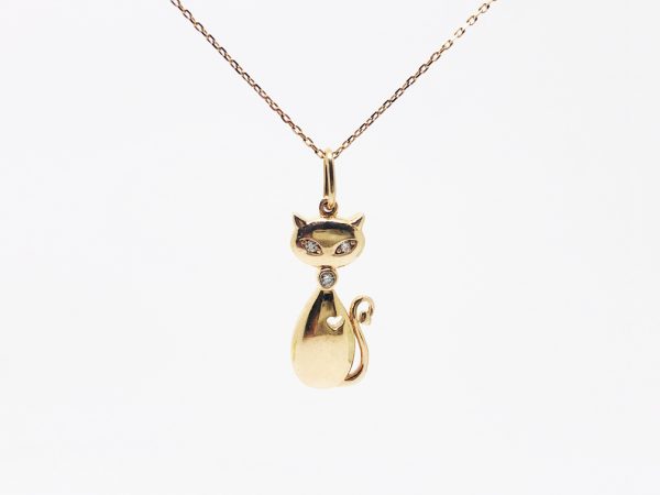 Auksinis pakabukas „Katinas“