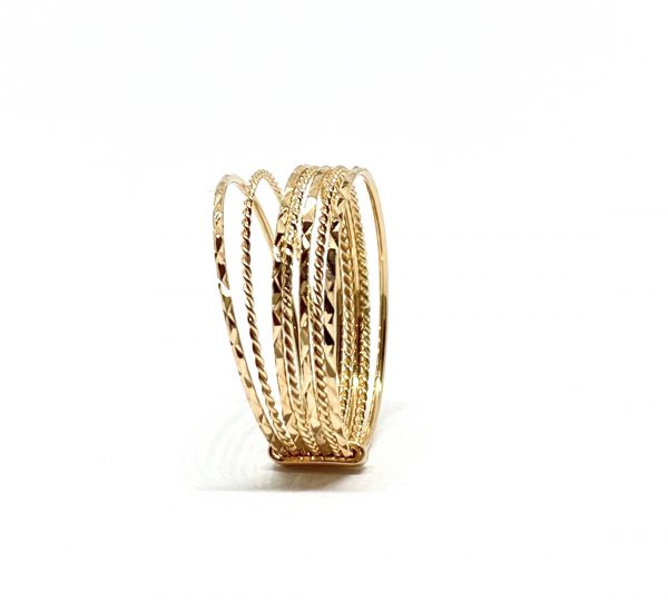 Auksinis žiedas "Savaitėlė" 17,5 dydis