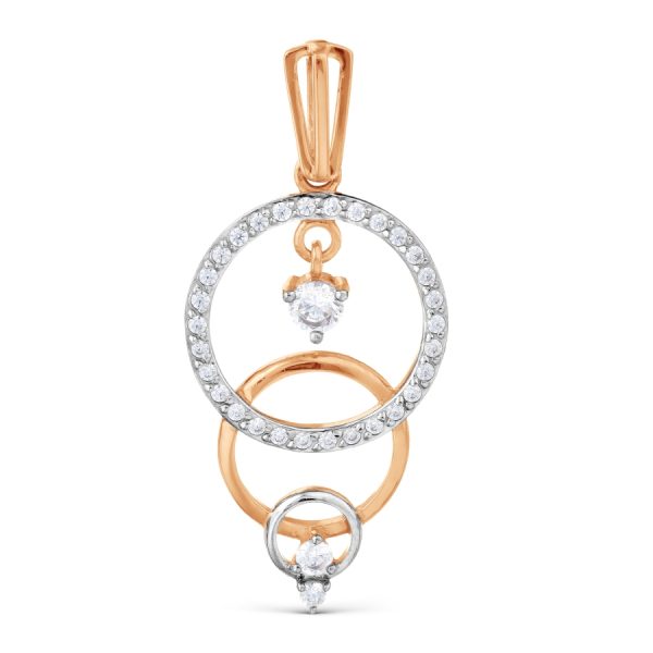 Auksinis pakabukas su cirkoniais