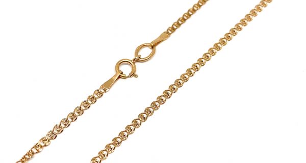 Auksinė grandinėlė Love pynimo, 50 cm