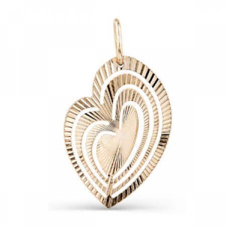 Karatov auksinis pakabukas "Širdelė"