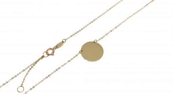 Auksinė grandinėlė su plokštele