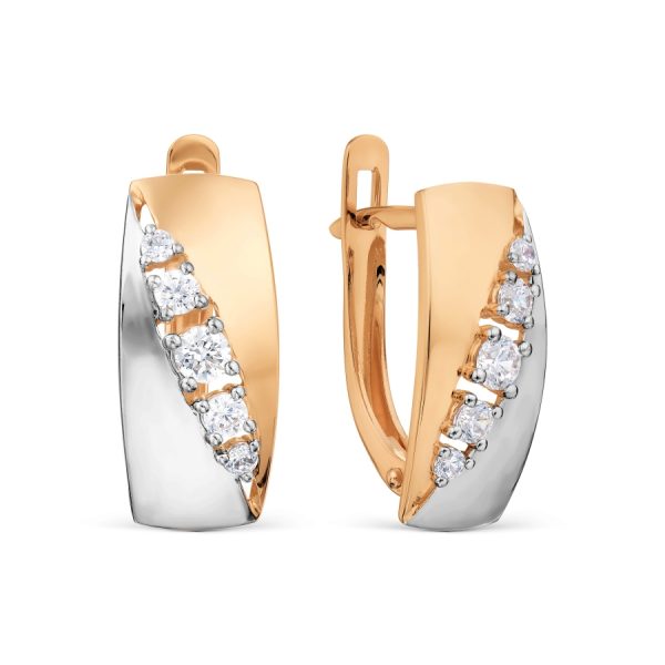 Karatov auksiniai auskarai su cirkoniais