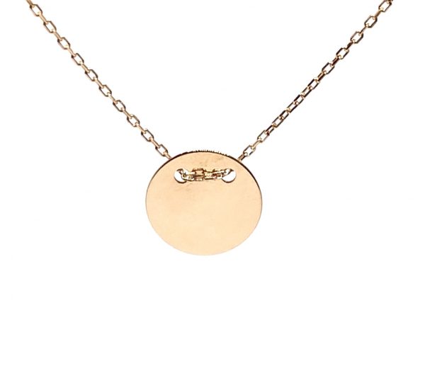 Auksinė grandinėlė su plokštele