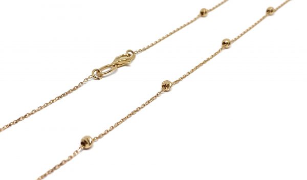 Auksinė grandinėlė su burbuliukais 44 cm