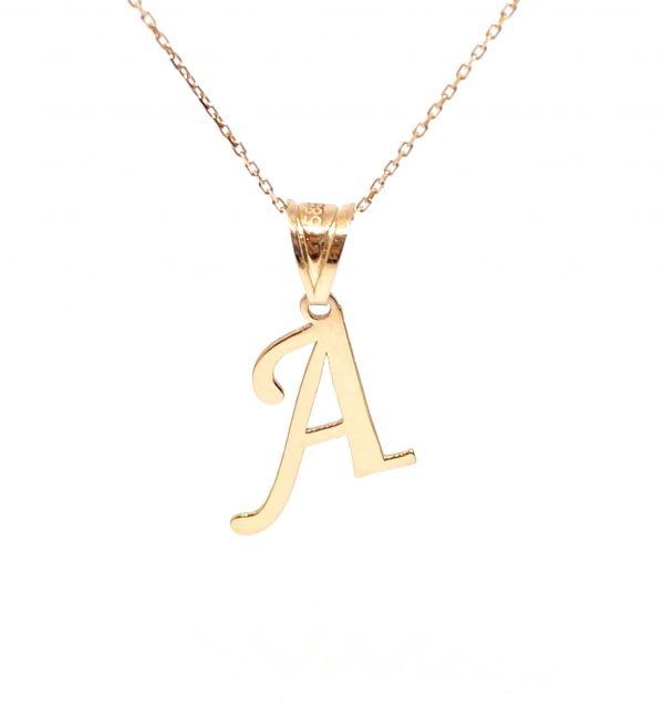 Auksinis pakabukas raidė "A"