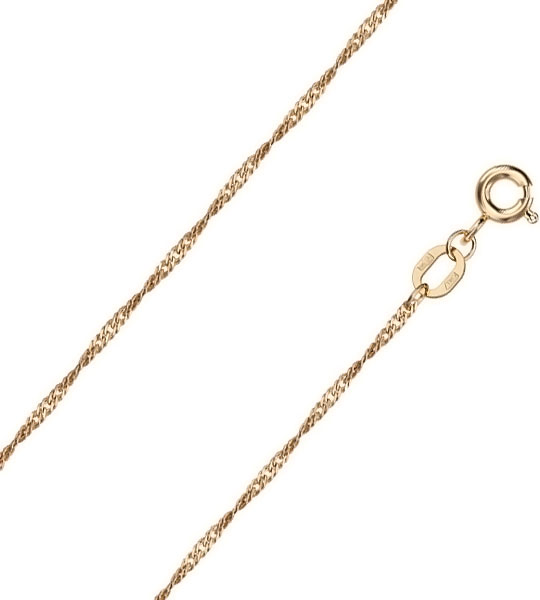 Nepusto aukso grandinėlė "Singapore" 40 сm