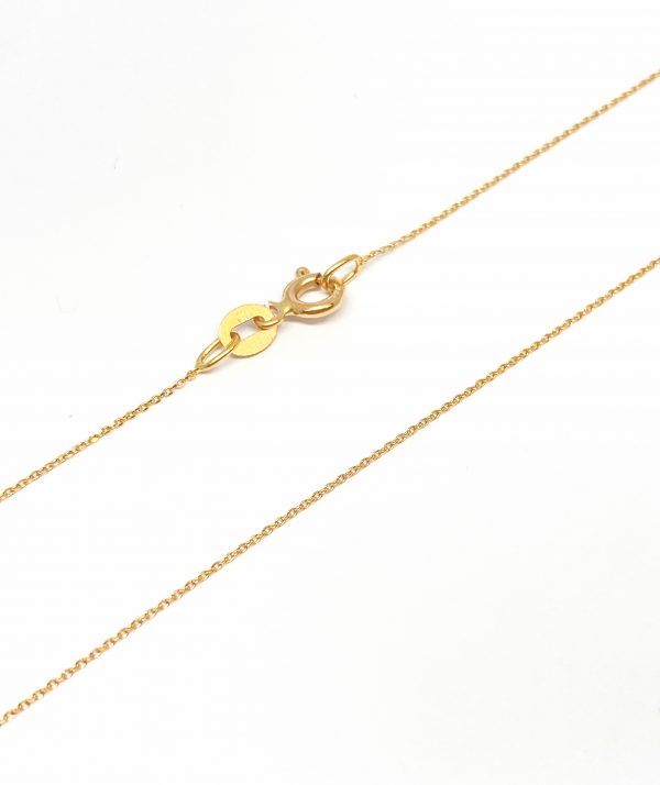 Nepūsto aukso grandinėlė "Anchor" 45 cm