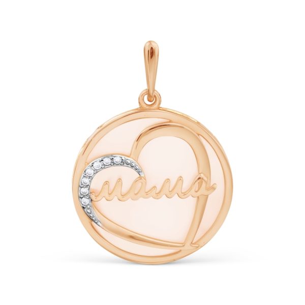 Karatov auksinis pakabukas "Mama"