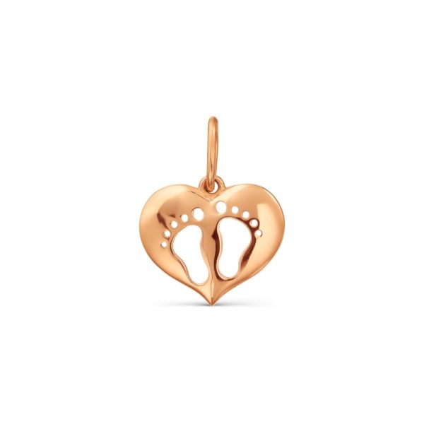 Karatov auksinis pakabukas "Pėdutės"