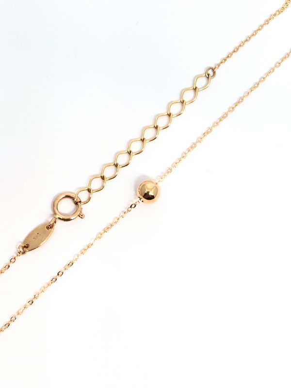 Auksinė grandinėlė su burbuliuku 41-44 cm