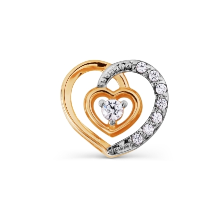 Karatov auksinis pakabukas "Širdelė"