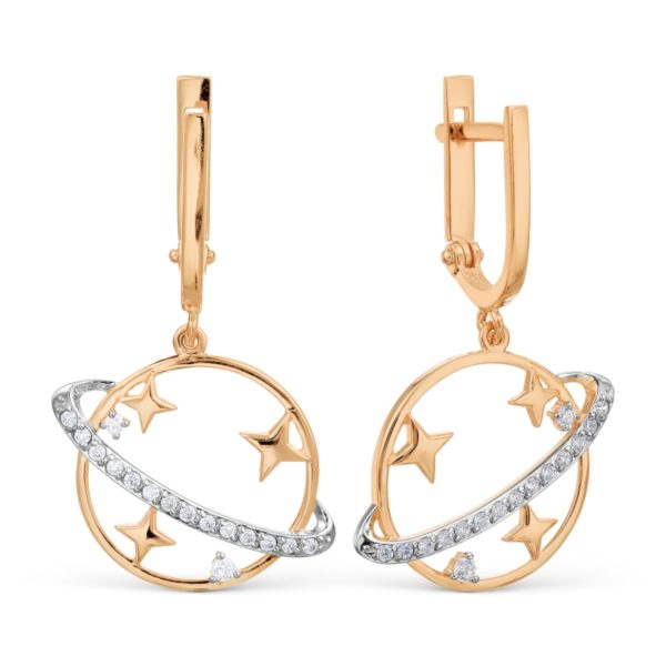 Karatov auksiniai auskarai "Planeta"