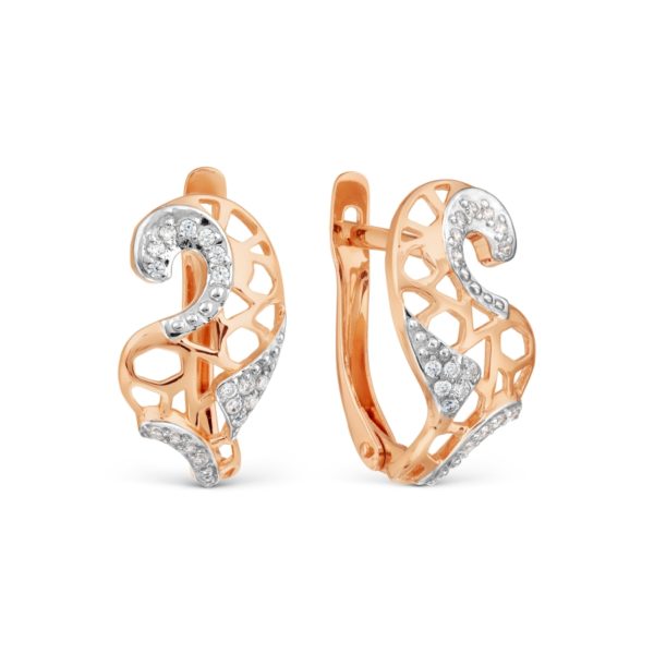 Karatov auksiniai auskarai su cirkoniais