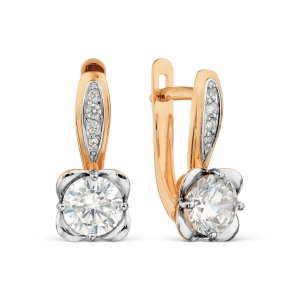 Karatov auksiniai auskarai su cirkoniais