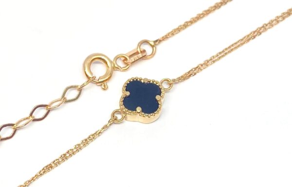 Auksinė apyrankė su oniksu  17.5-19 cm