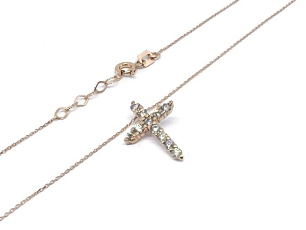 Auksinė grandinėlė su kryželiu 40-42 cm