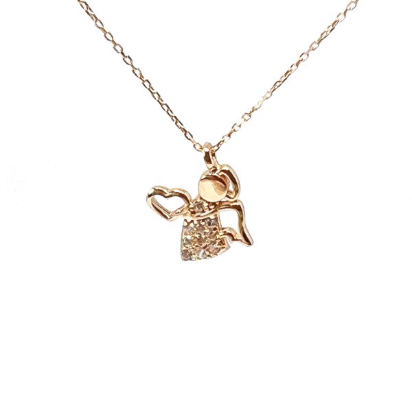 Auksinė grandinėlė su pakabuku "Angelas"