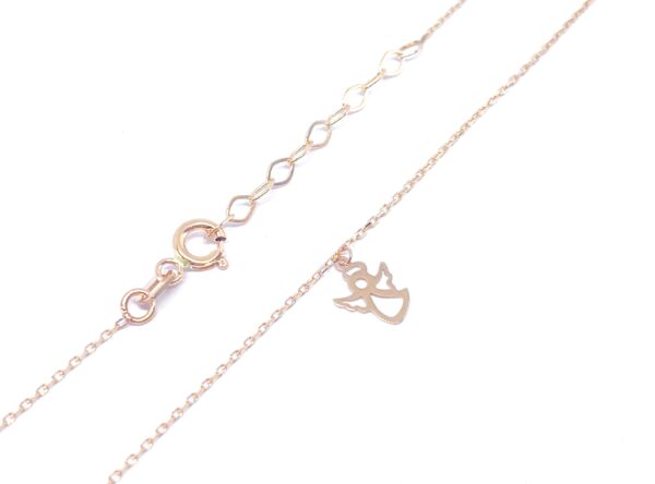 Auksinė grandinėlė su angeliuku 42-45 cm