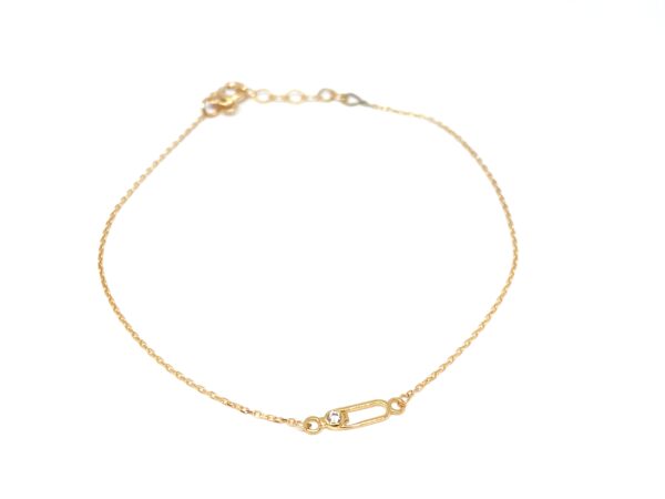 Minimalistinė auksinė apyrankė 17-19 cm