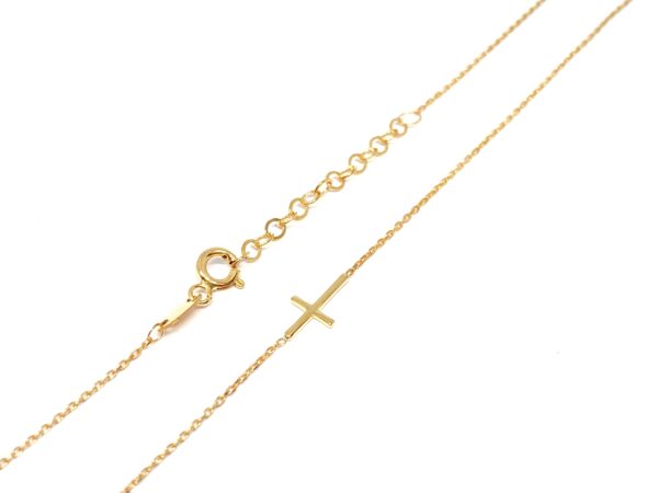 Auksinė grandinėlė su kryželiu 42-45 сm