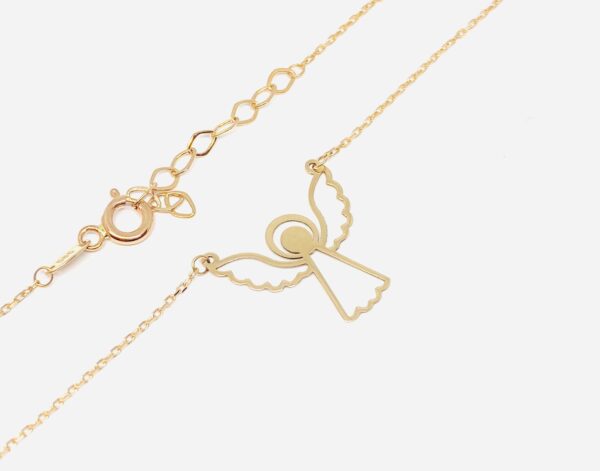 Auksinė grandinėlė su angelu 43-45 cm