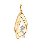 Auksinis pakabukas su cirkoniais