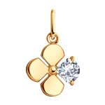 Auksinis pakabukas "Dobilas"