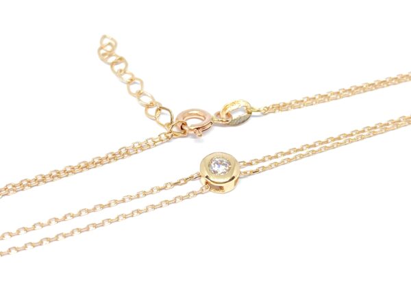 Auksinė apyrankė su cirkoniu 18-20 cm