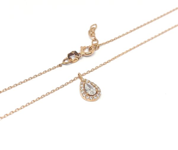 Auksinė grandinėlė su cirkoniais 42-44 cm