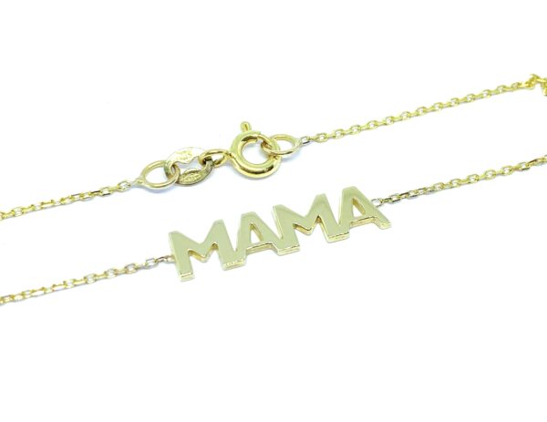 Auksinė apyrankė "Mama" (pagal užsakymą)