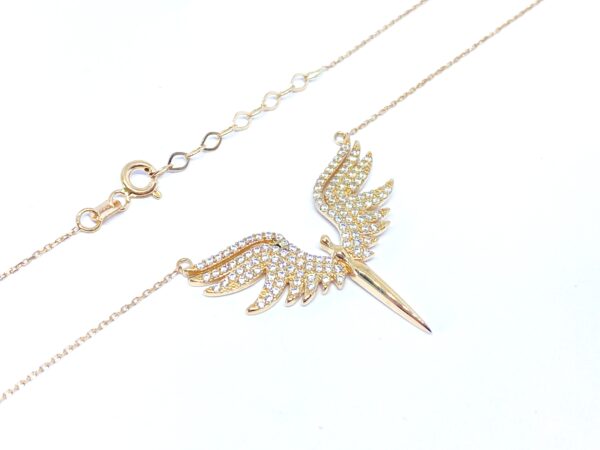 Auksinė grandinėlė su pakabuku "Feniksas" 42-44 cm