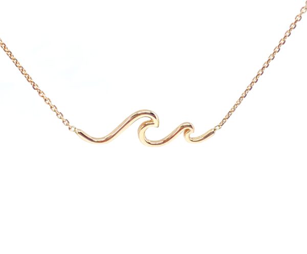 Auksinė grandinėlė su pakabuku "Banga" 41-43 cm