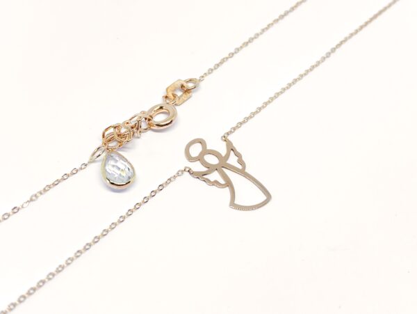 Auksinė grandinėlė su pakabuku "Angeliukas" 40-43 cm