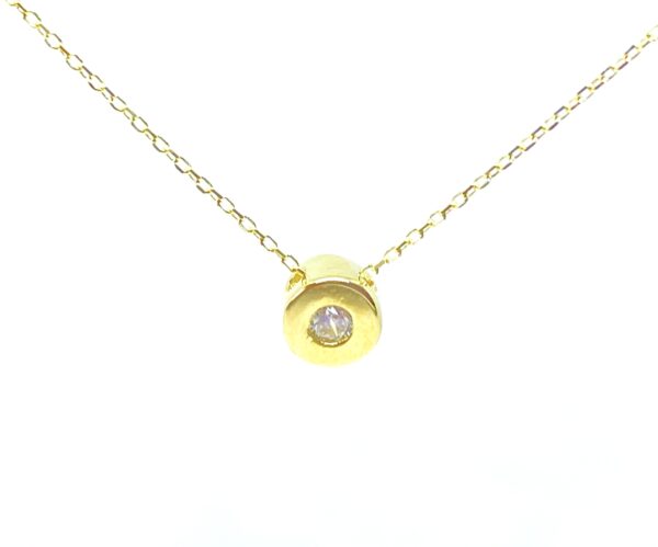 Geltono aukso grandinėlė su cirkoniu  40 - 44 cm