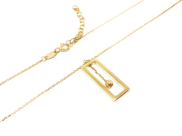 Auksinė grandinėlė su pakabuku 42-48 cm ilgio