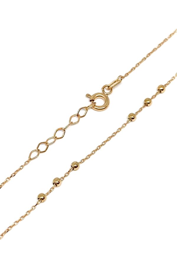 Auksinė apyrankė su burbuliukais 17-19 mm