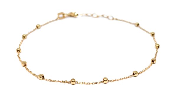 Auksinė apyrankė su burbuliukais 17-18,5 cm