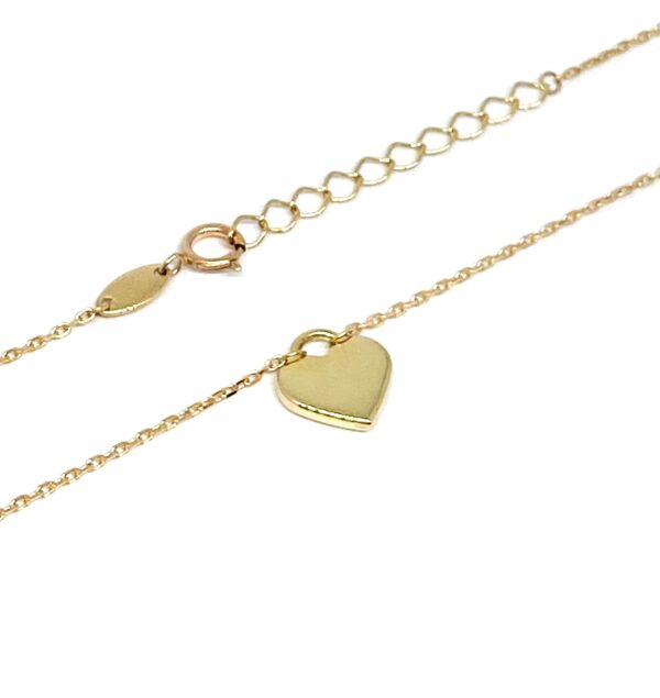 Auksinė grandinėlė su pakabuku "Širdele" 42-44 cm
